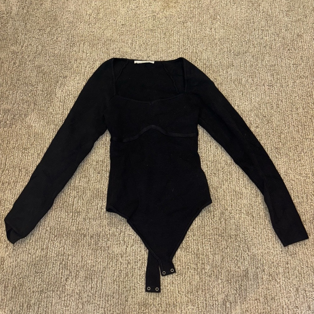 Abercrombie & Fitch Black Bodysuit One Piece